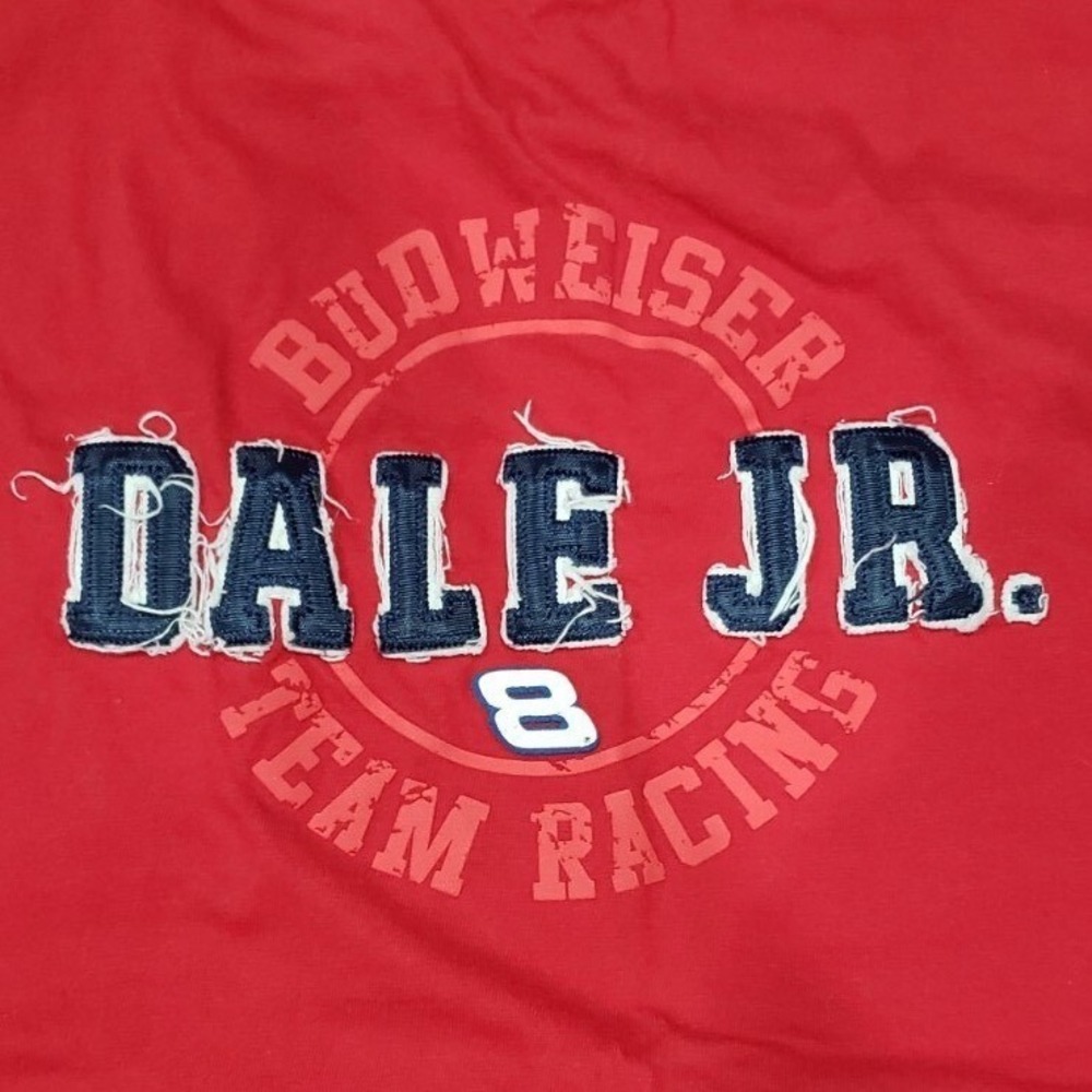 Dale Earnhardt Jr #8 Budweiser Team Racing Chase Authentic Nascar T-Shirt Red XL